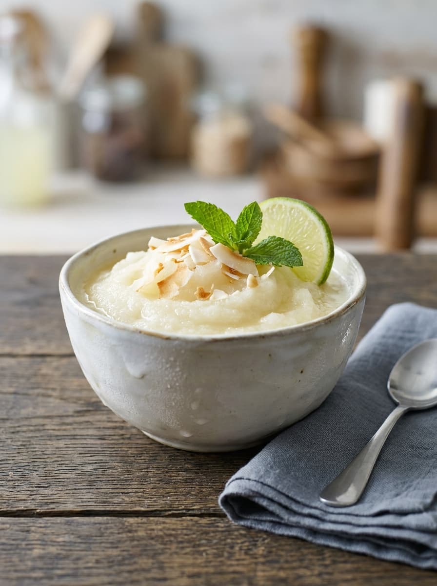 Creamy Frozen Coconut Lemonade