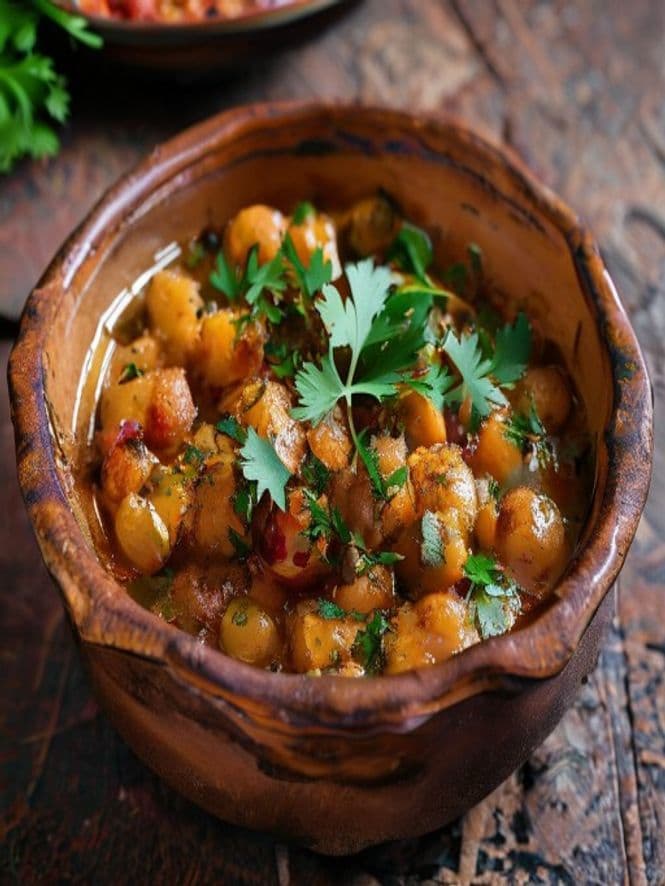 Spicy Moroccan Chickpea Tagine
